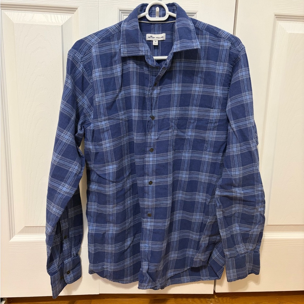 Peter Millar Navy Check Men's Shirt